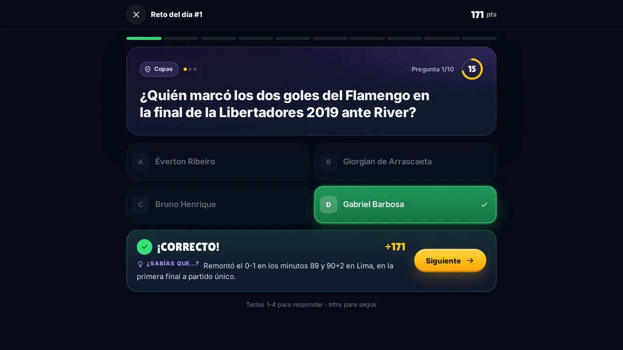 Respuesta correcta con explicación